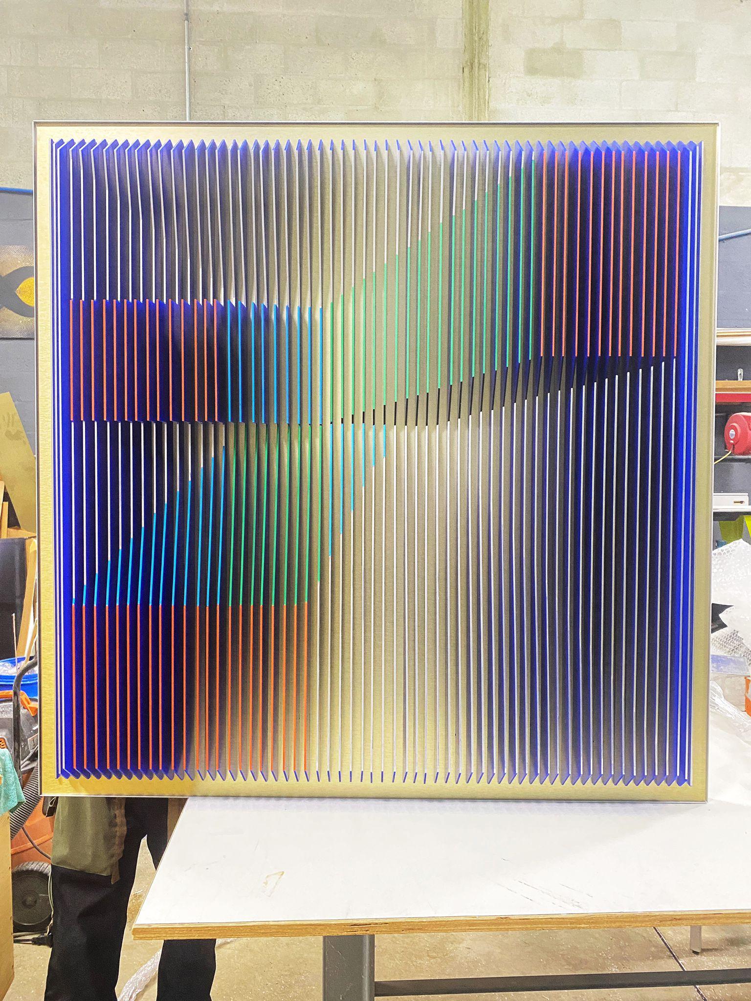 Mind Realms - Geometric Abstract Kinetic Art by J. Margulis For Sale 2