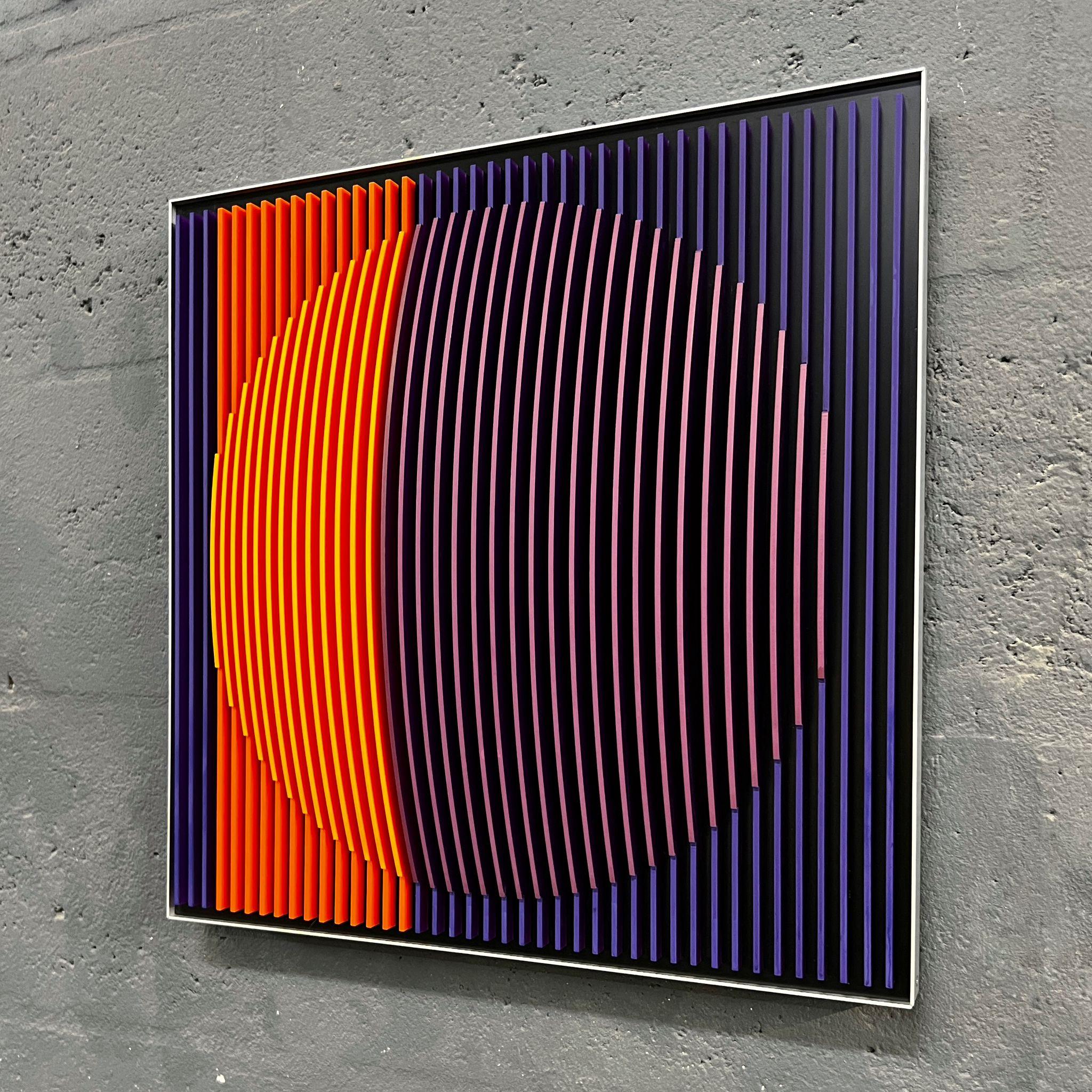 Mini lune 1.7 - J. Margulis - sculpture murale cinétique en vente 1