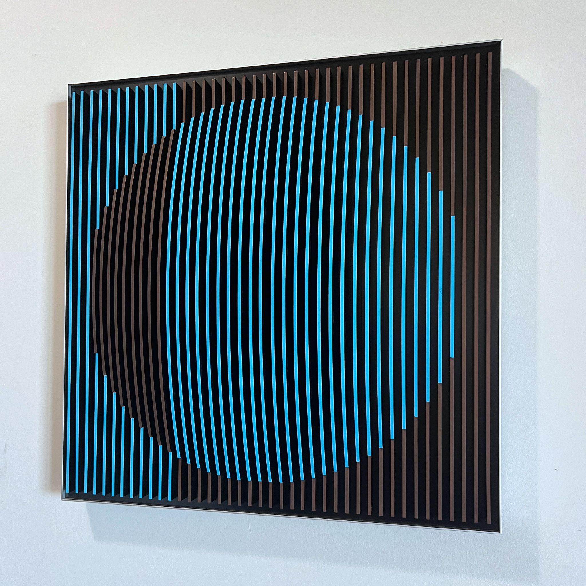 Portholes 20 - J. Margulis - kinetic wall sculpture 