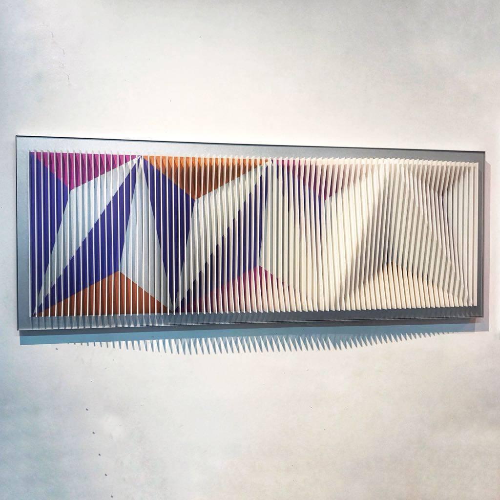 Jose Margulis Abstract Sculpture - Ridge at dawn - Geometric Abstract Kinetic Art by J. Margulis