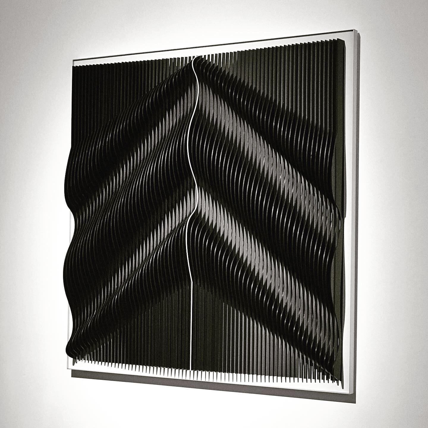 Telluric White - kinetic abstract wall sculpture by J. Margulis
