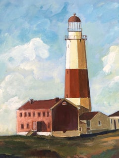 Jose Maria Ansalone Faro de Montauk Point Pintura sobre lienzo, 2007