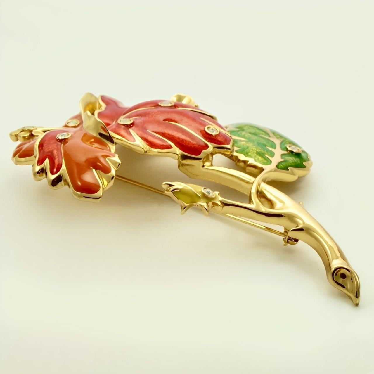 Jose Maria Barrera for Avon Large Fashion Flower Collection Brooch dated 1994 For Sale 1