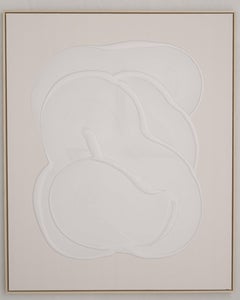 Pittura astratta a rilievo in bianco vibrante di José María de Aurora Contemporary