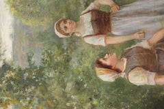 José Maria Jardines Oil on Canvas, Autumn Day