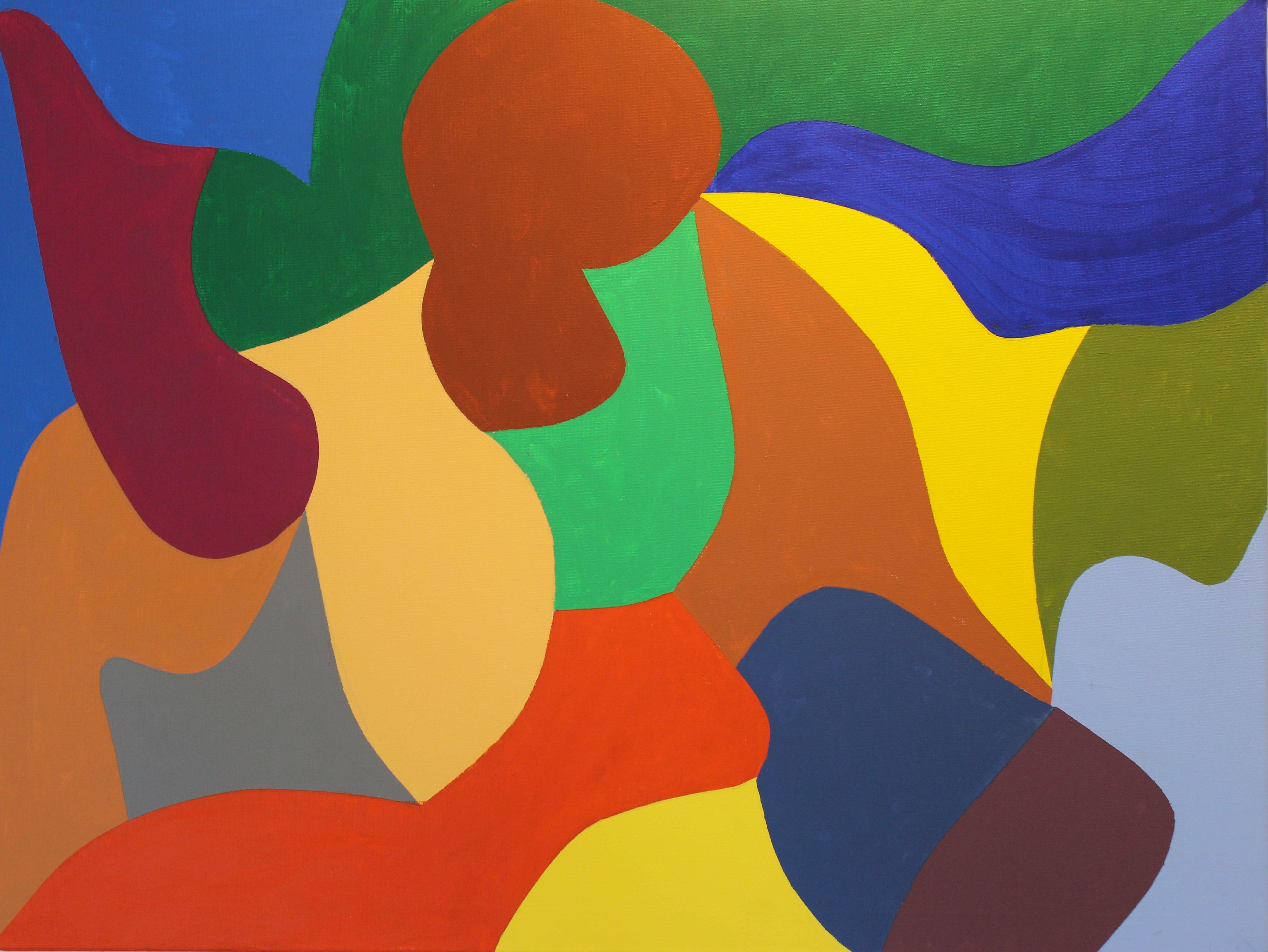 Abstract Painting di Jose Maria Palacin Calvo - AMAR, Pittura, Acrilico su tela