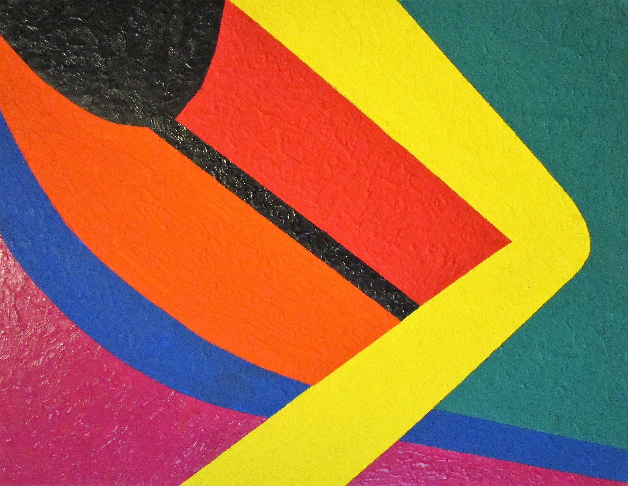 Jose Maria Palacin Calvo Abstract Painting - COMETA, Painting, Acrylic on MDF Panel