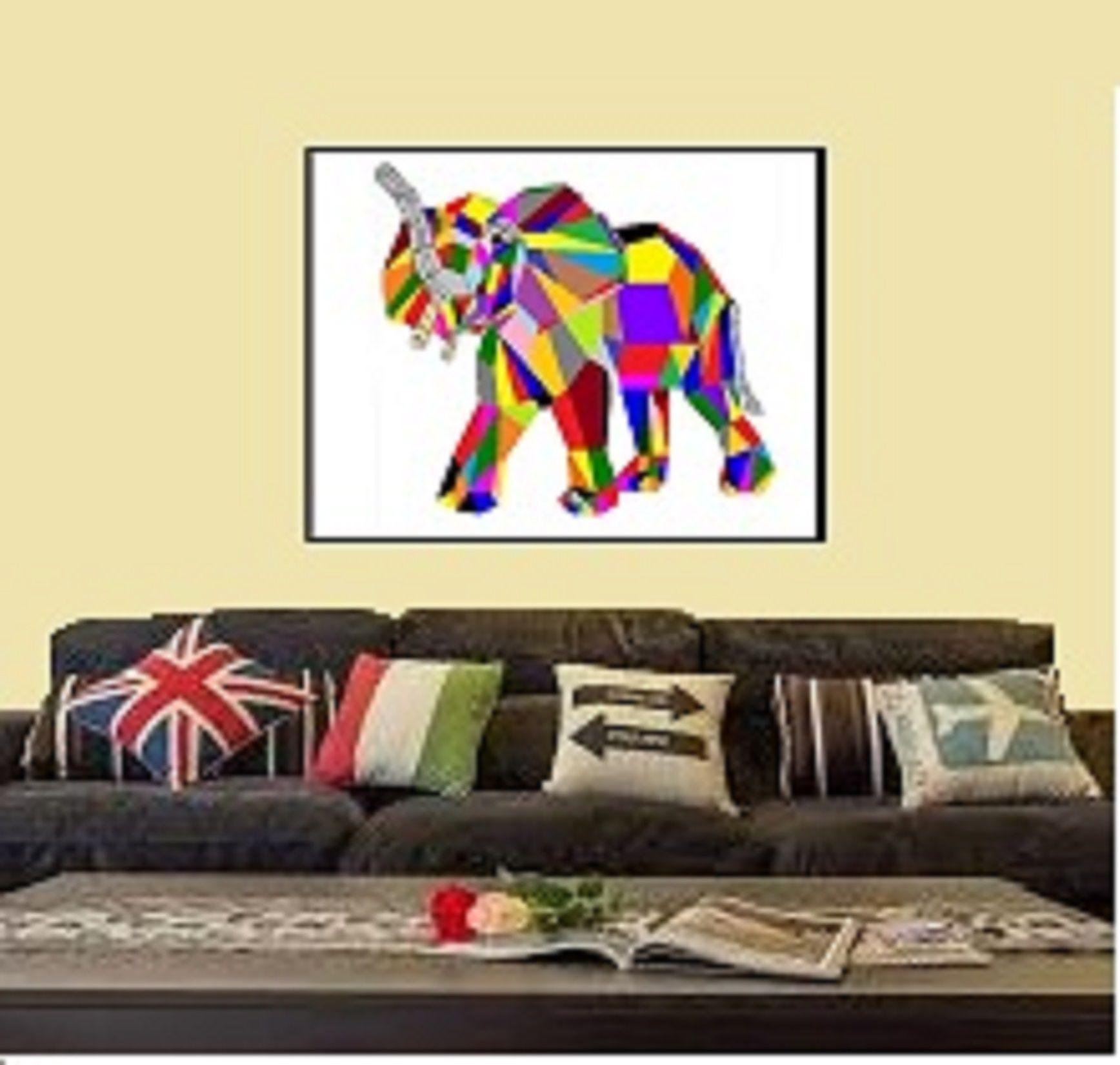ELEFANTE, Gemälde, Acryl auf Leinwand (Abstrakter Expressionismus), Painting, von Jose Maria Palacin Calvo