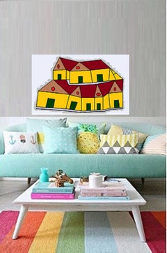 MI PUEBLO 2, Painting, Acrylic on Canvas