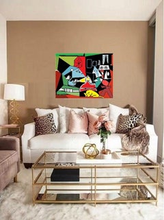 MA VISION DE PICASSO, peinture, acrylique sur toile