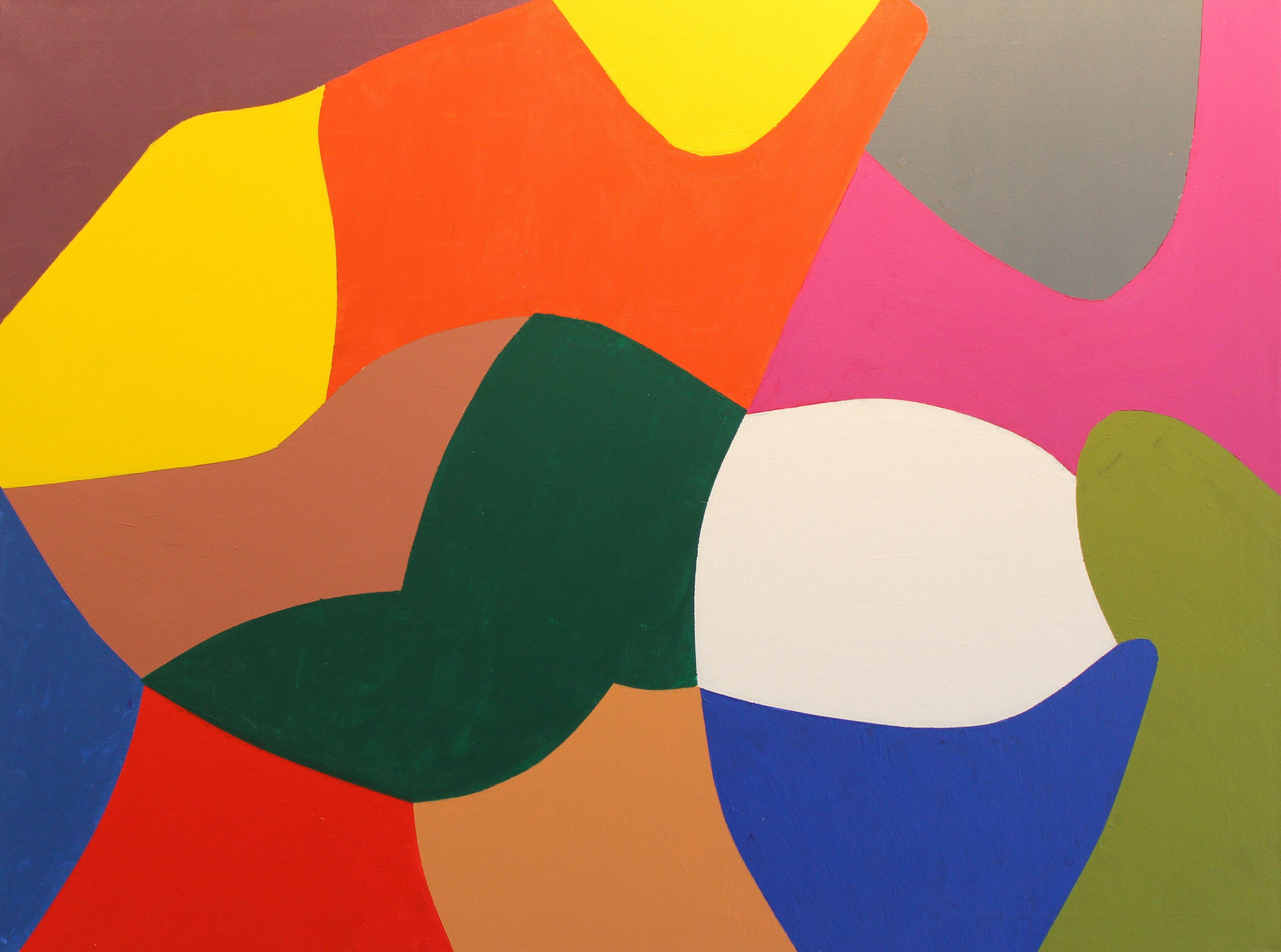 Jose Maria Palacin Calvo Abstract Painting - OLAS, Painting, Acrylic on Canvas