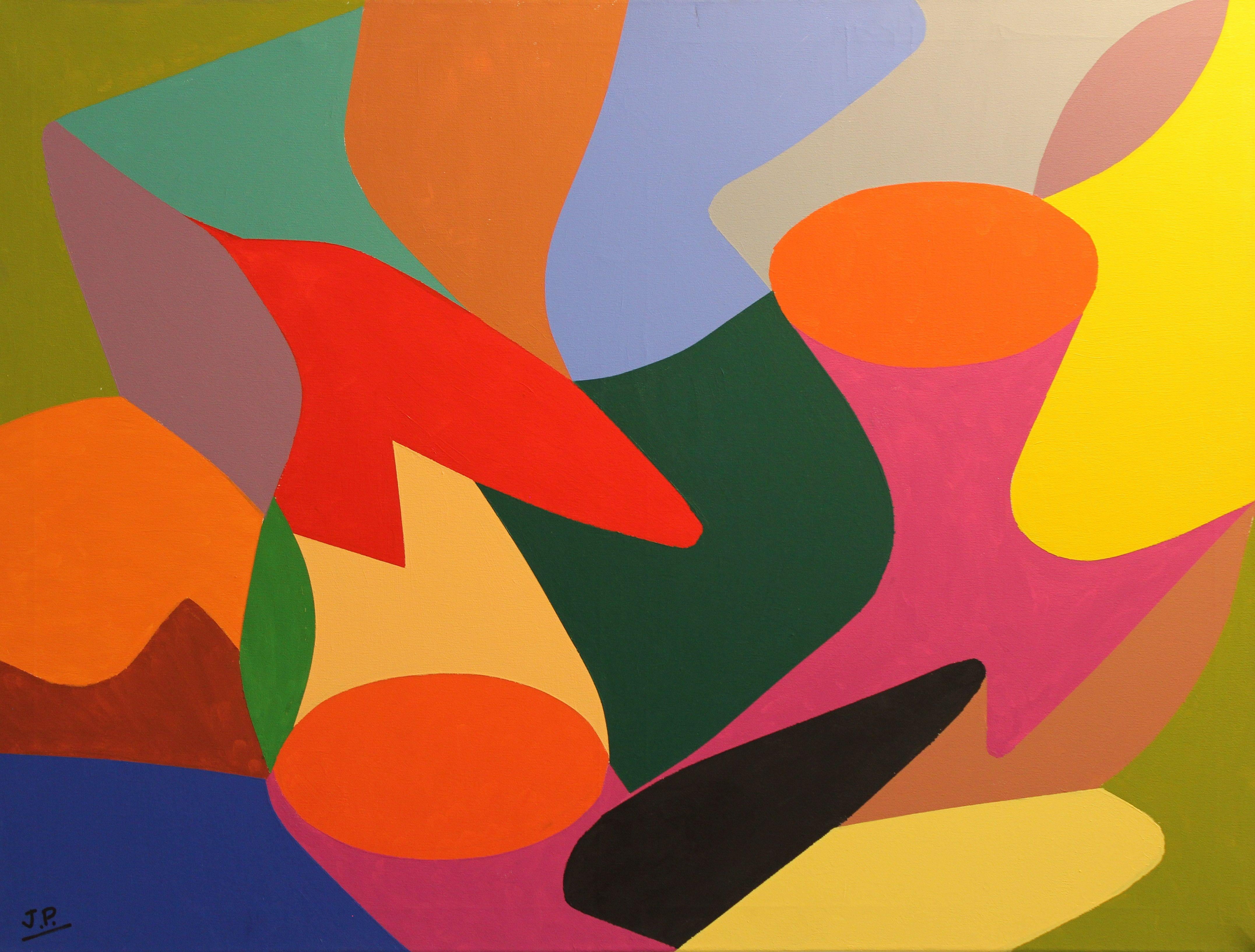 Jose Maria Palacin Calvo Abstract Painting - TAMBORES, Painting, Acrylic on Canvas