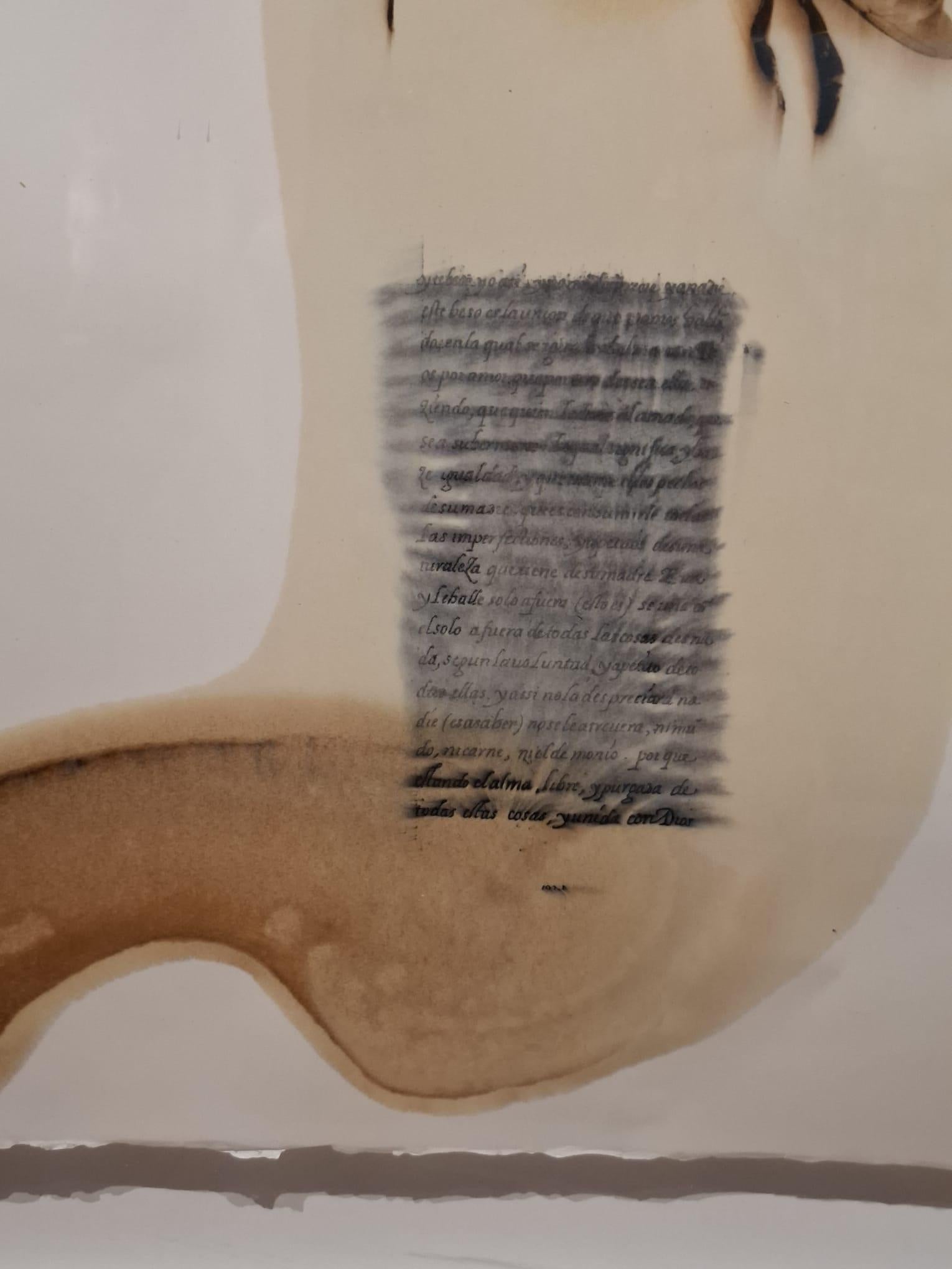 Manuscrito de Sanlúcar de Barrameda VI - Abstract Print by Jose Maria Sicilia