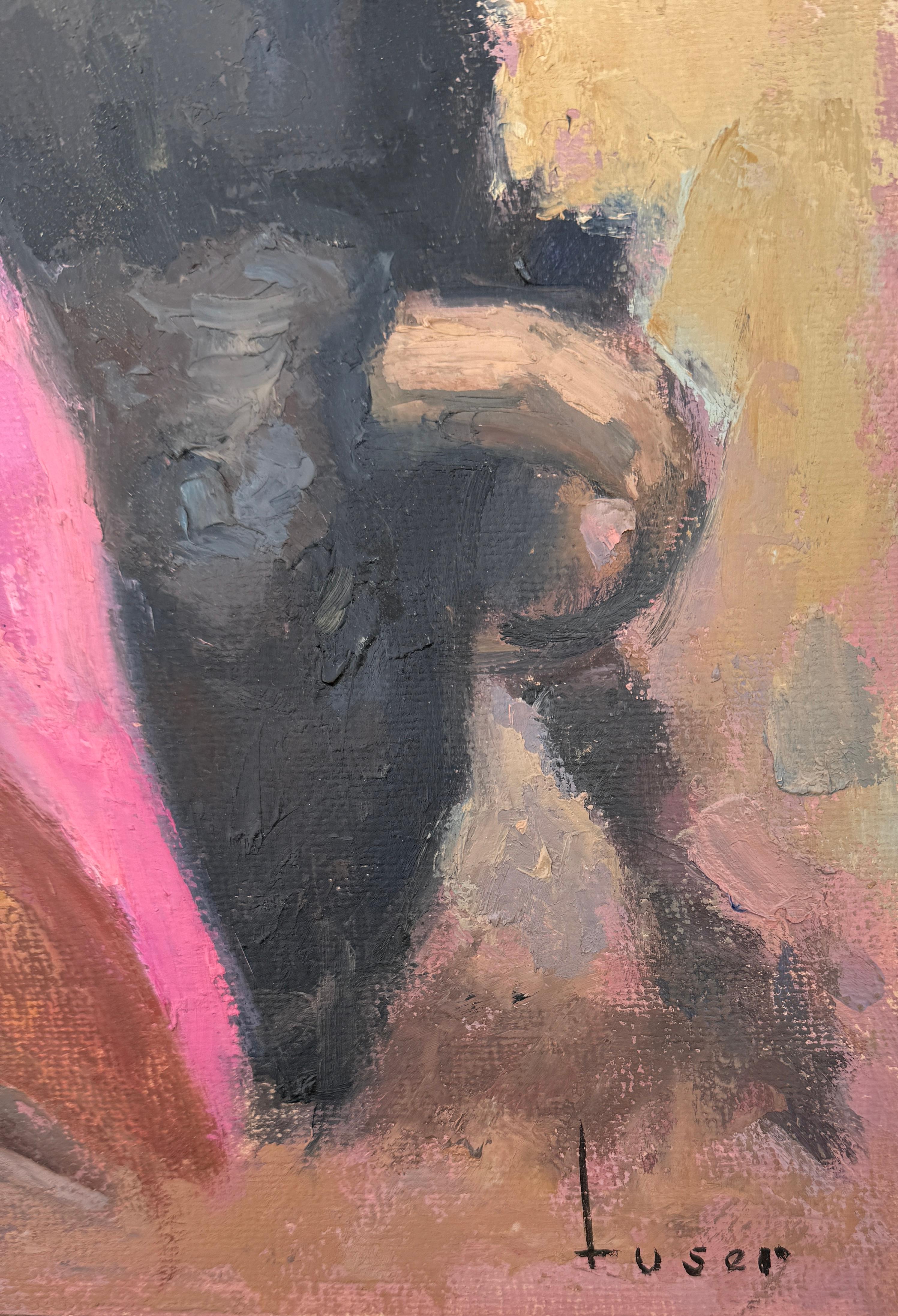 Torero and Bull bullfighter bullfighting oil painting - Painting de Jose Maria Tuser Vazquez