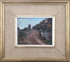Canyelles Sitges, Espagne, peinture originale à l'huile sur carton