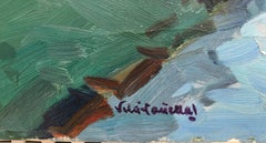 Canyelles Sitges Spagna paesaggio originale olio su tela