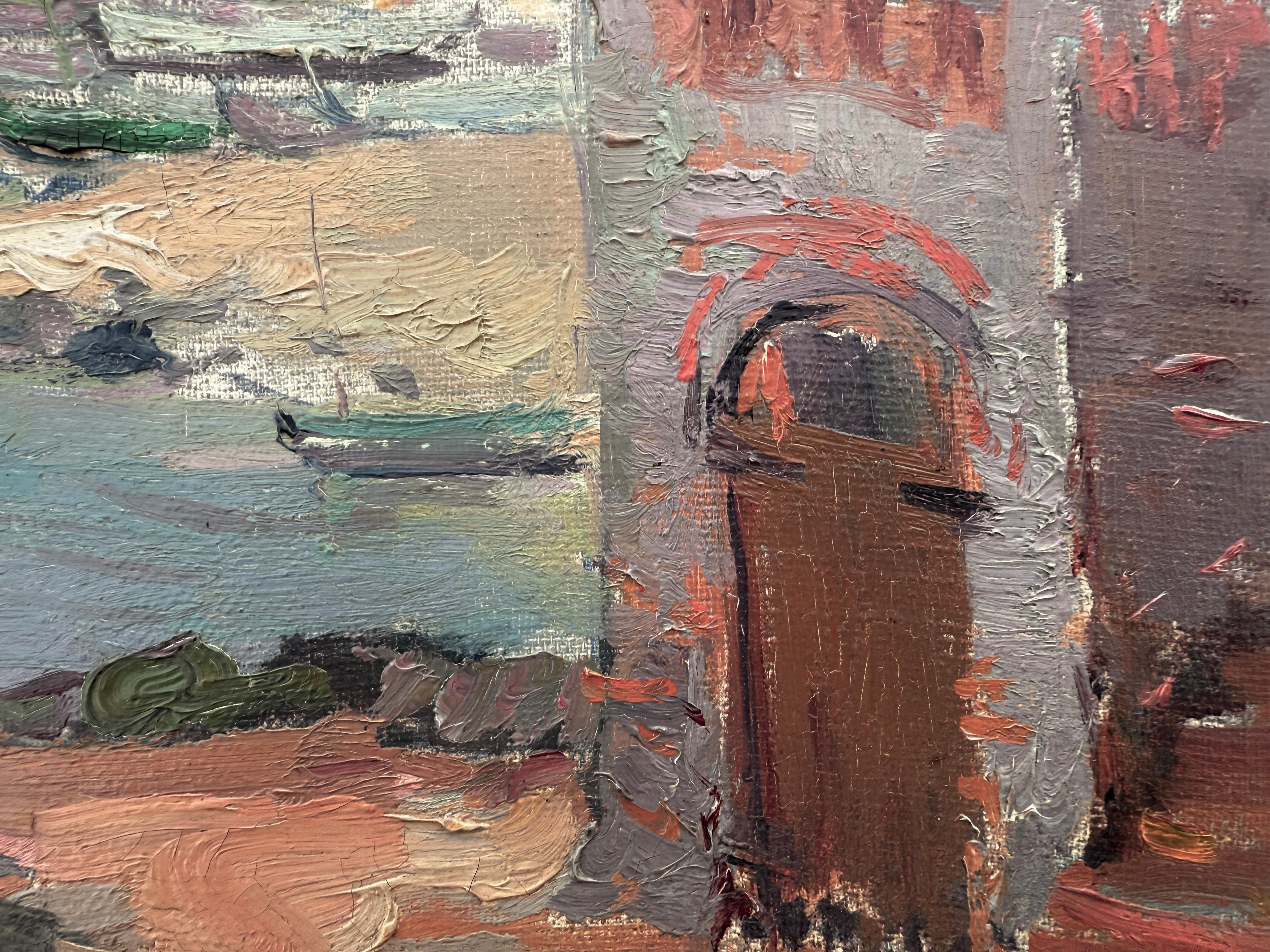 Costa Brava oil on canvas painting Spain mediterranean art For Sale 2