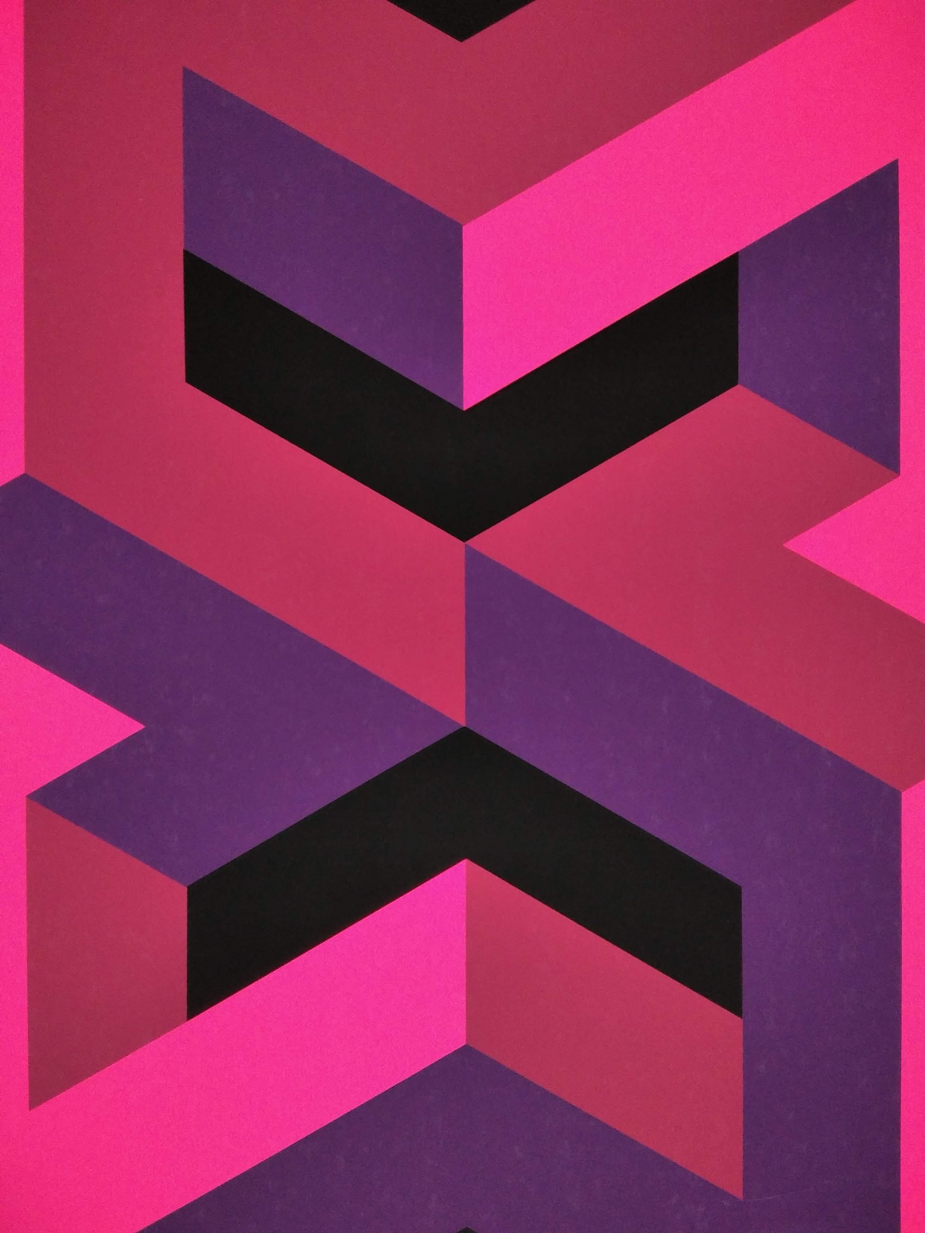 Sans titre - Géométrique abstrait Print par José María Yturralde