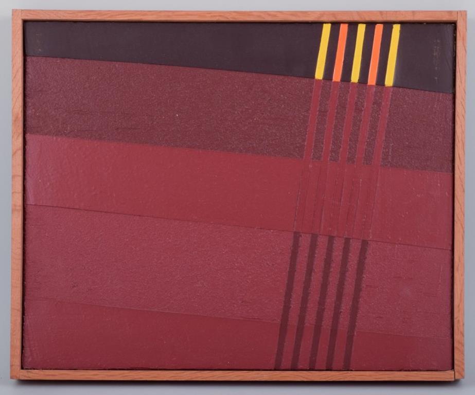 Jose Morales. Öl auf Leinwand. Abstrakte Zusammensetzung.
Signiert und datiert '69 auf der Rückseite.
Perfekter Zustand.
Abmessungen: 41 cm x 33 cm.
Gesamt: 43 cm x 35 cm