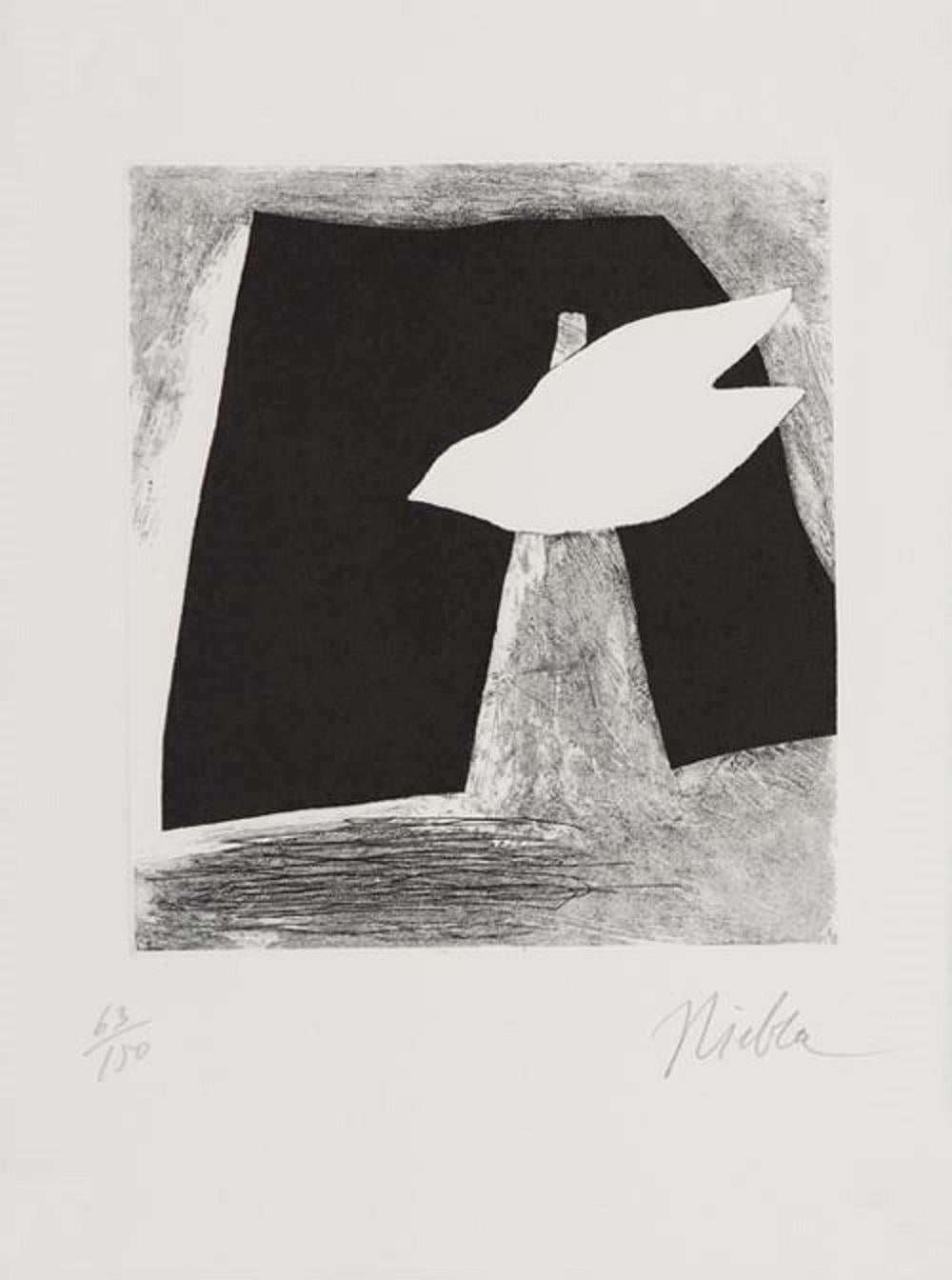José Niebla Spanischer Künstler Original Hand Signiert Siebdruck 1996 n3