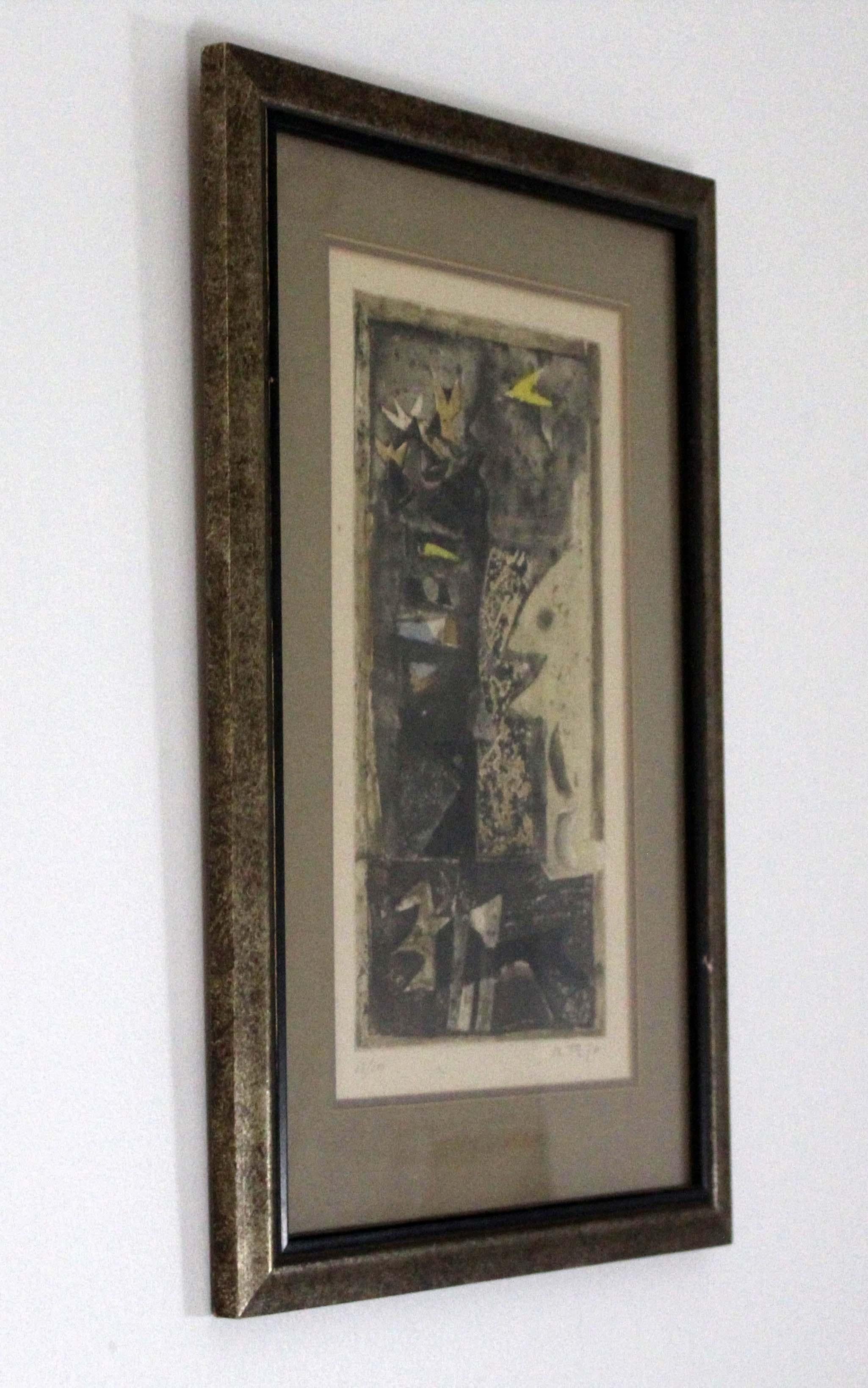Jose Oretega Chardons III Signed Modern Etching In Good Condition For Sale In Keego Harbor, MI