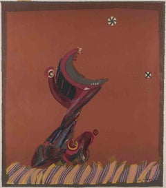 Spaventapasseri - Xilografia di José Ortega - metà del XX secolo