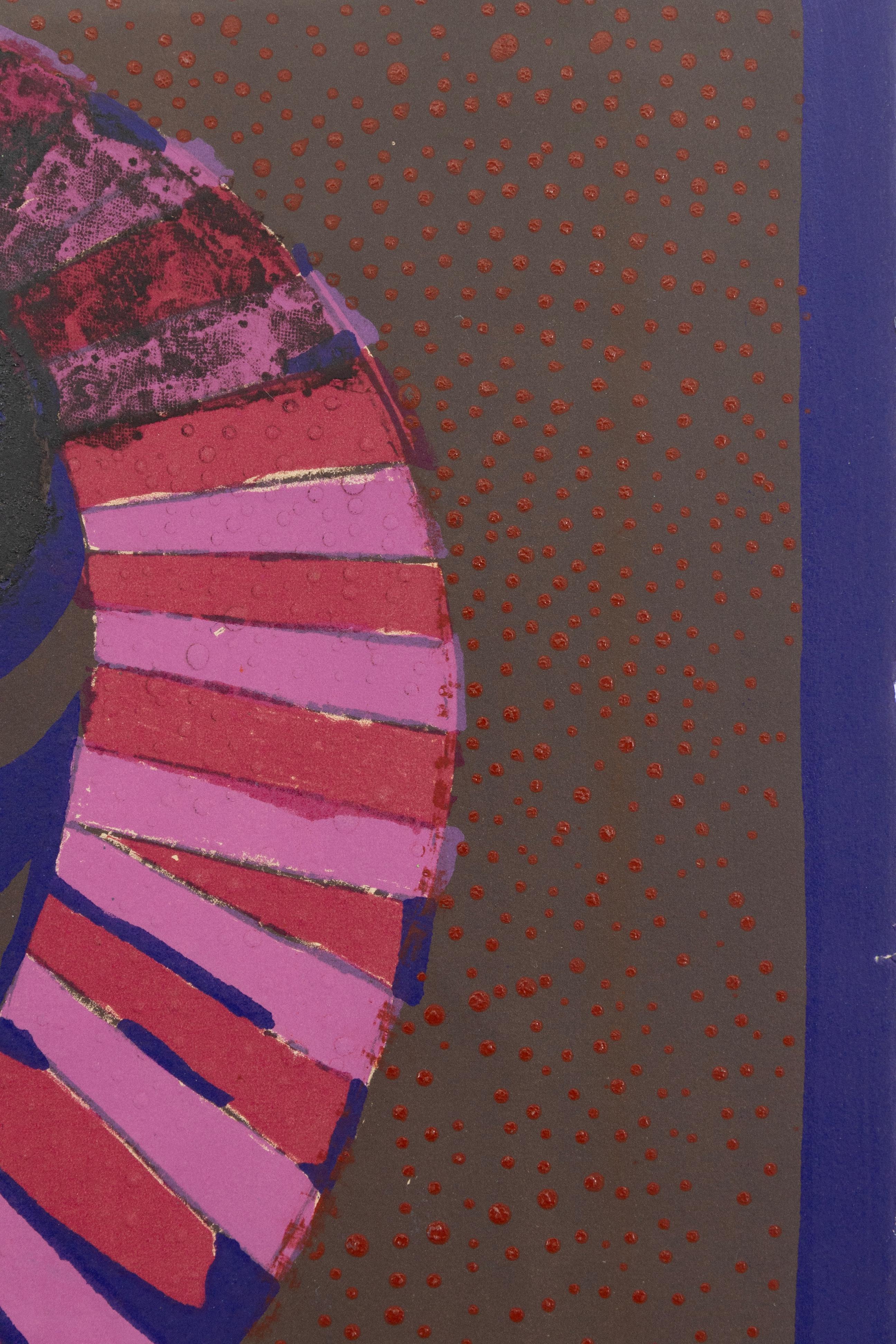 Jose Ortega - Untitled (from Segadores), 1970 Signed Serigraph 75/120 - Spanish im Zustand „Gut“ im Angebot in Keego Harbor, MI