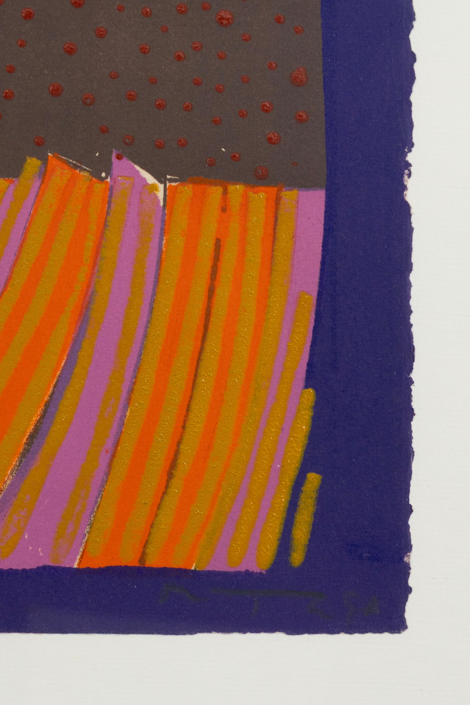 Jose Ortega - Untitled (from Segadores), 1970 Signed Serigraph 75/120 - Spanish (Ende des 20. Jahrhunderts) im Angebot