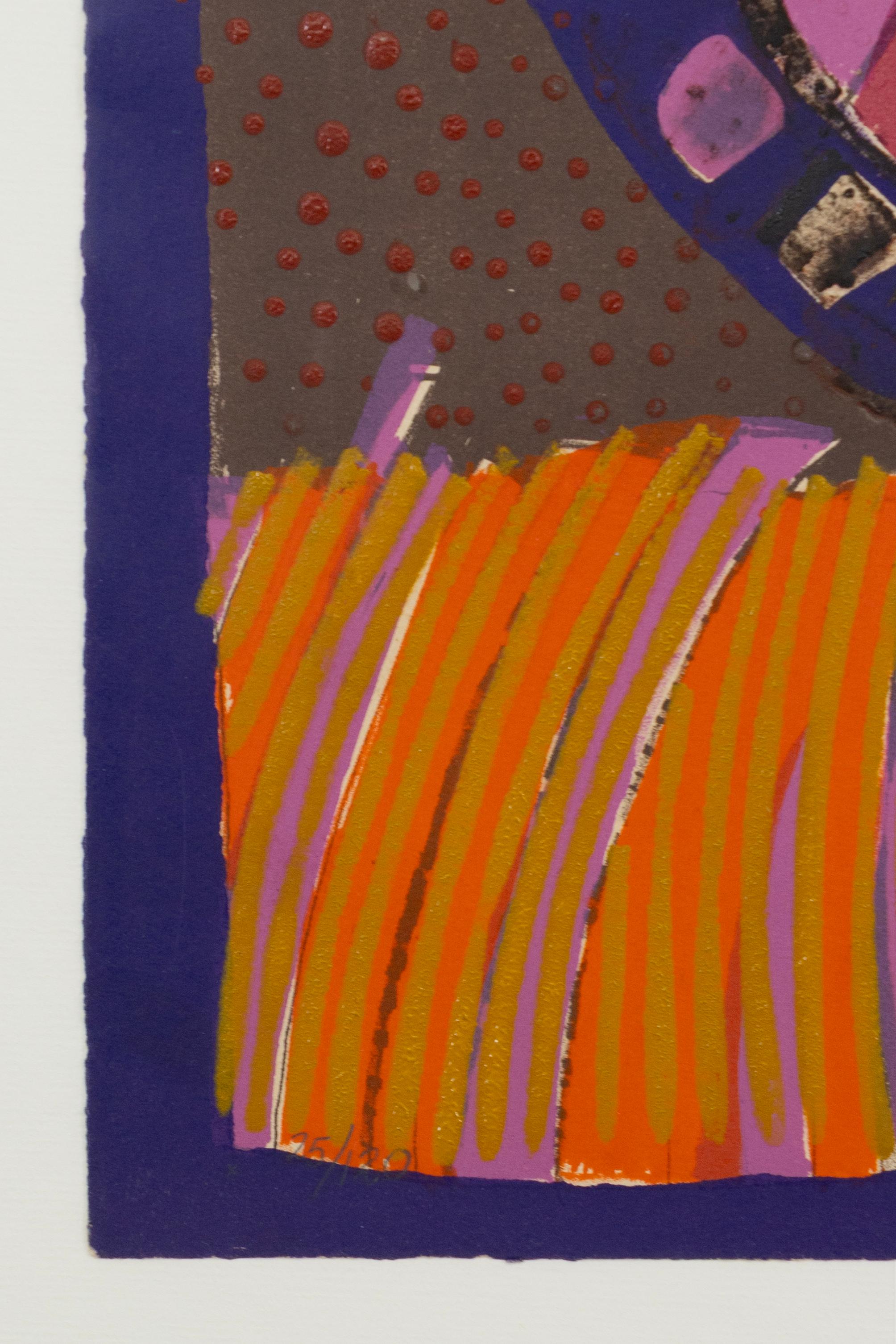 Jose Ortega - Untitled (from Segadores), 1970 Signed Serigraph 75/120 - Spanish (Papier) im Angebot