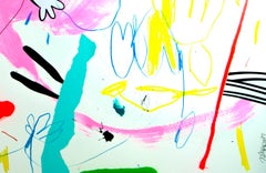 Jose Palacios, Chopitos Abenteuer, Mixed-Media auf Papier, 2024