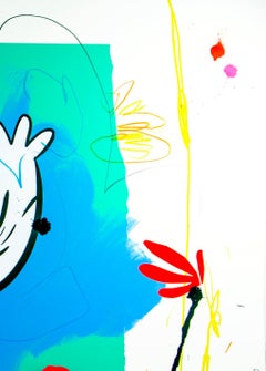 Jose Palacios, Green Play Area, Mixed media on paper, 2024