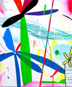 Jose Palacios, Tropic 02, Mixed media on paper, 2023