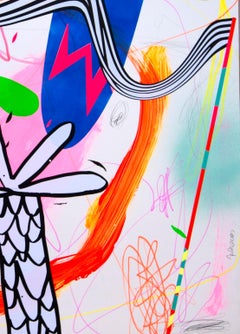 Jose Palacios, Tropic 03, Mixed media on paper, 2023