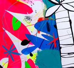 Jose Palacios, Tropic 04, Mixed media on paper, 2023