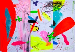 Jose Palacios, Trópico 05, Técnica mixta sobre papel, 2023