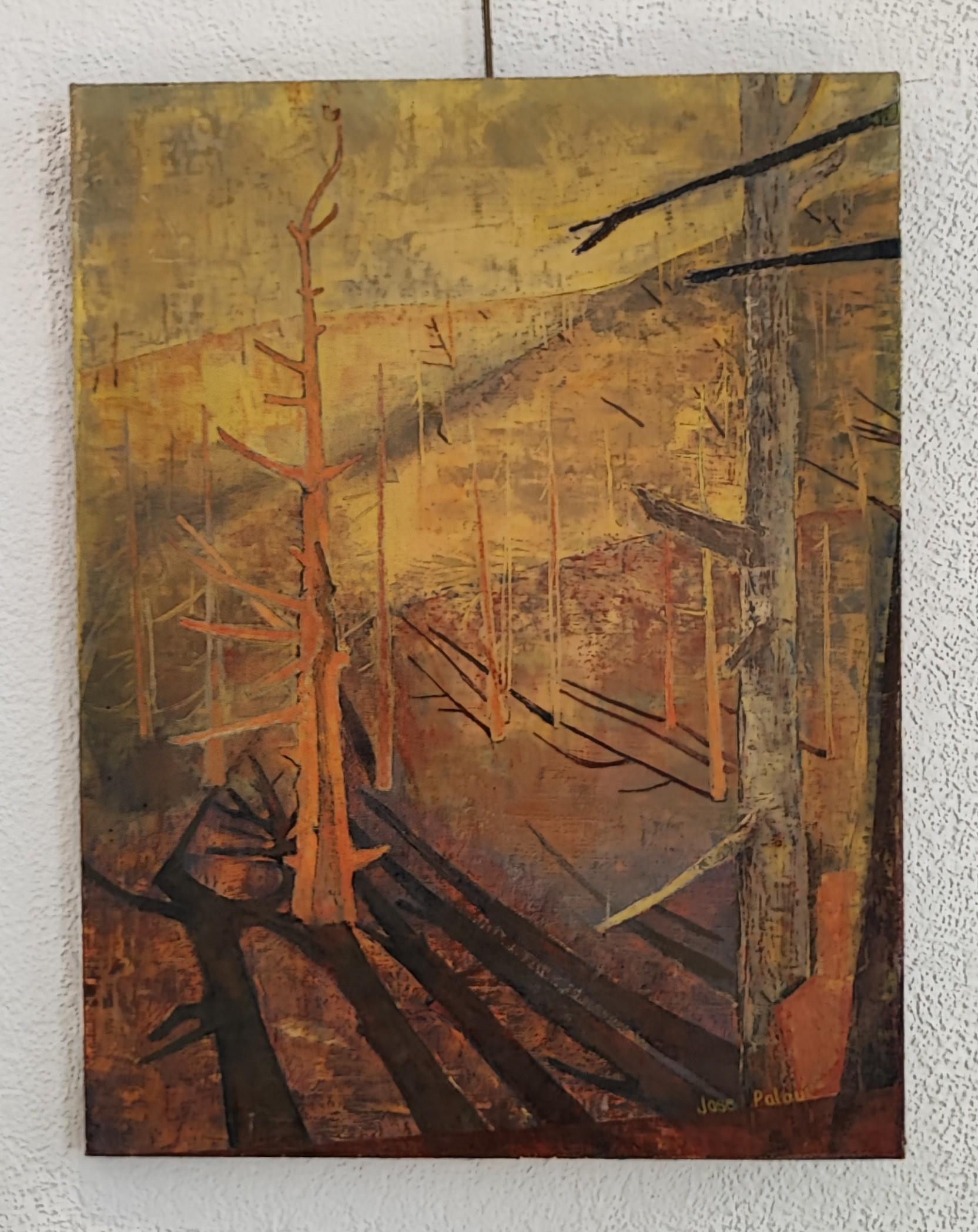 Paisaje imaginario - Painting de Jose Palou
