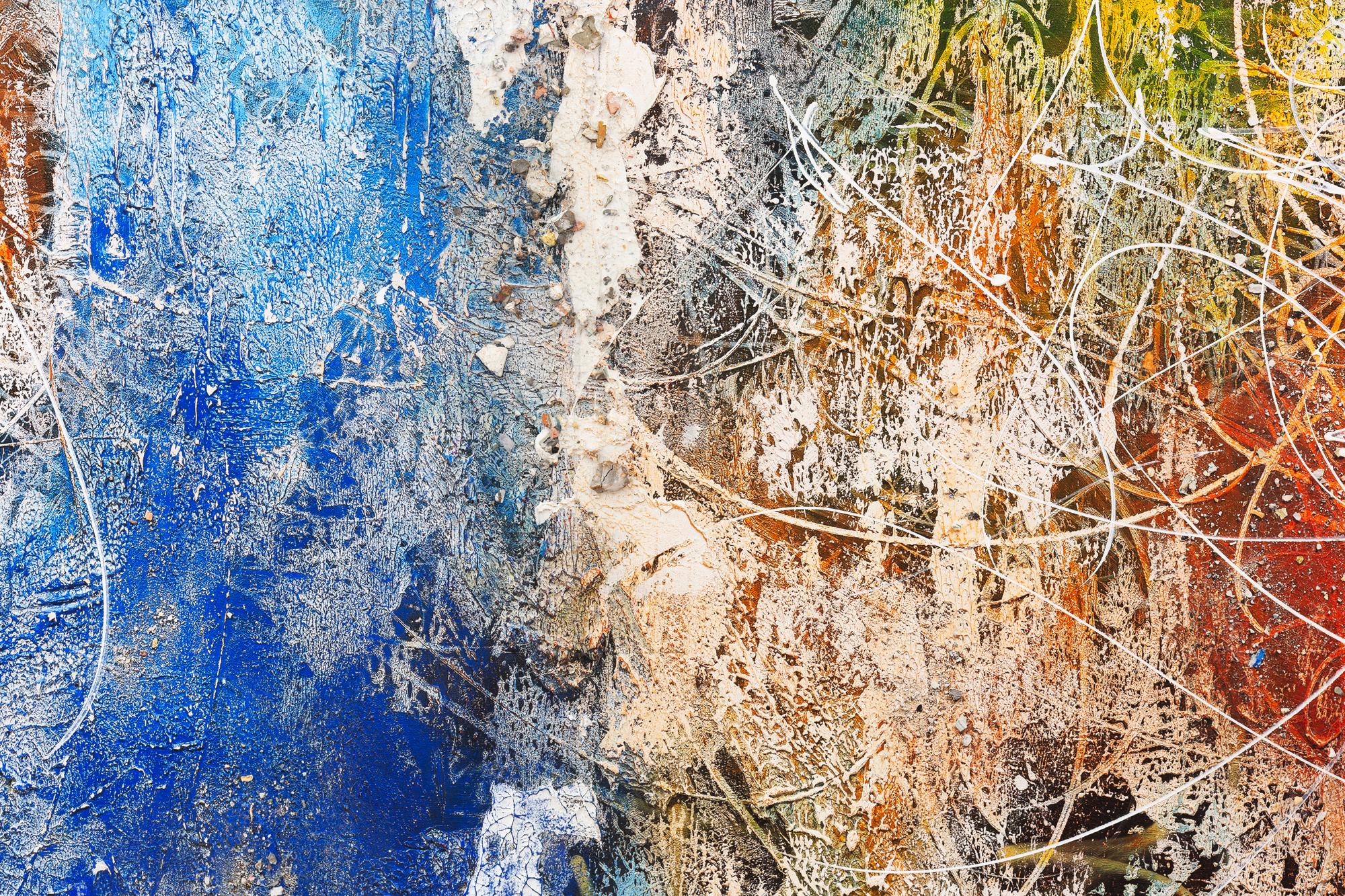 33/50 
Archival pigment print with unique impasto, powdered paint, hand-drawing, and mono-transfer overlay on white rag paper
Signed and numbered (on label affixed to reverse of frame)
Publisher: Avant Arte
