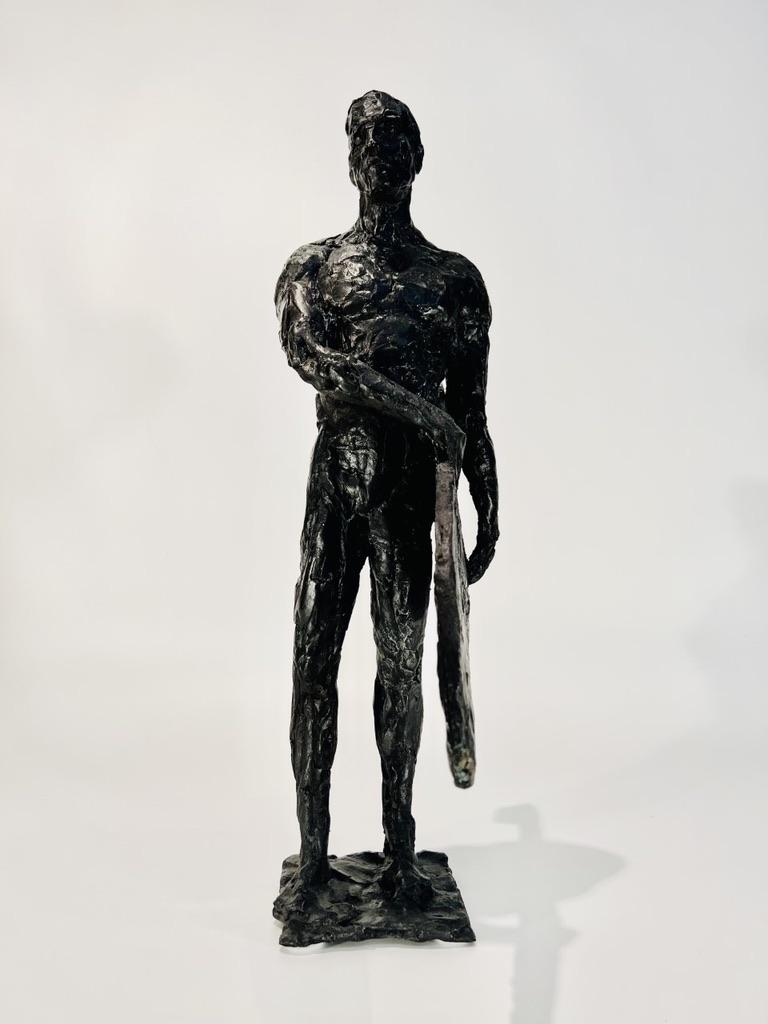 Incredible Jose Pedrosa brazilian sculpture in black bronze circa 1950 