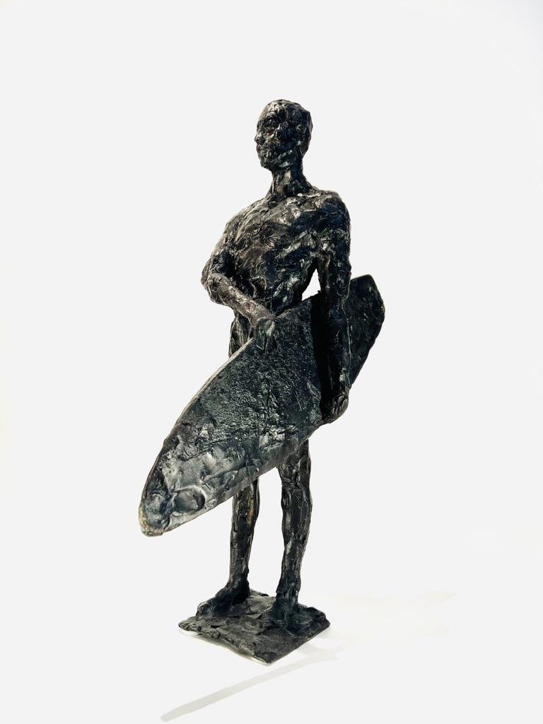 Mid-Century Modern Jose Pedrosa brazilian sculpture in black bronze circa 1950 