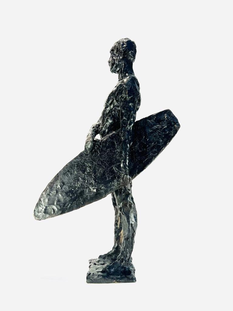 Brazilian Jose Pedrosa brazilian sculpture in black bronze circa 1950 
