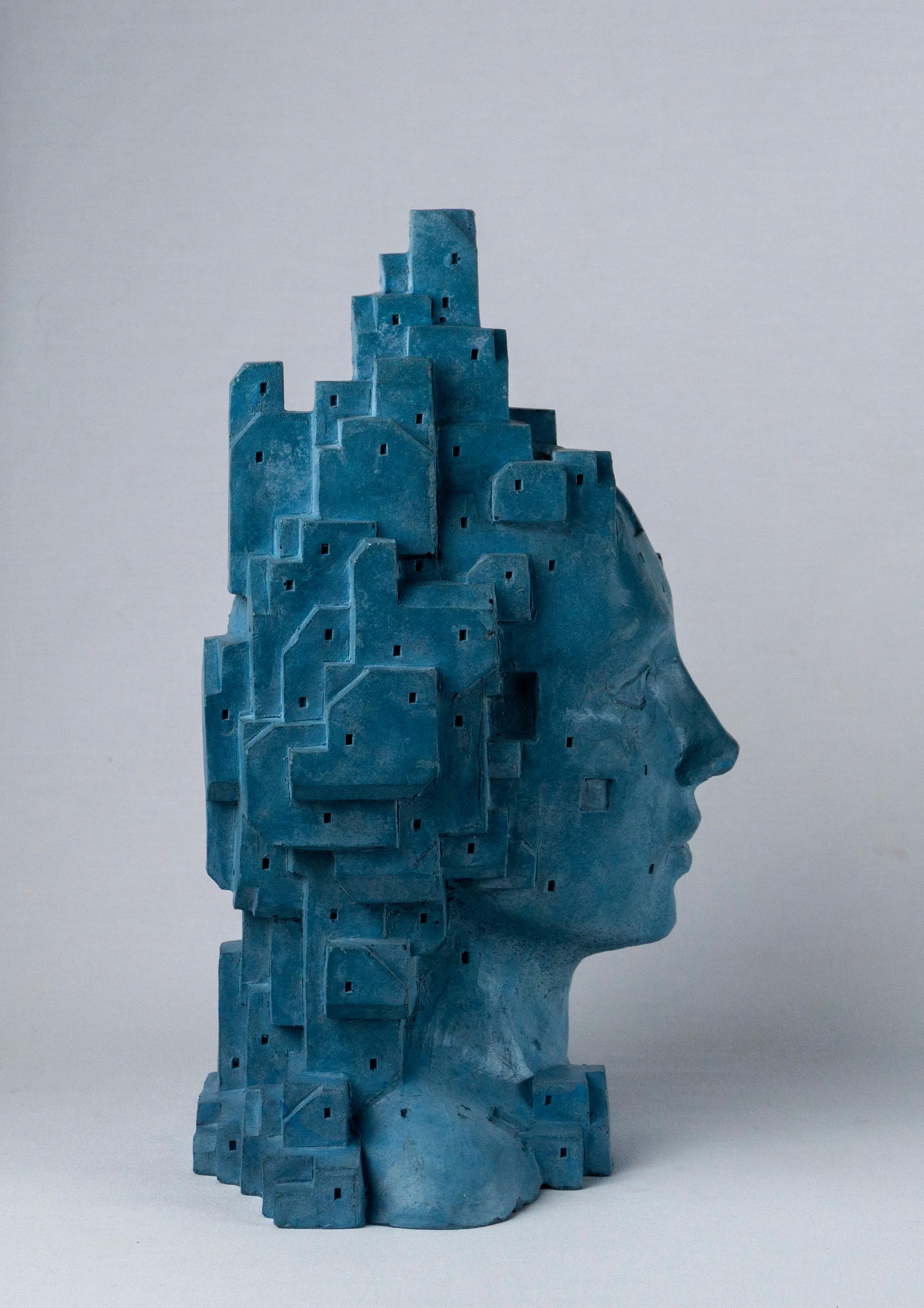Escultura Femenina Única de Cemento Arquitectónico - 