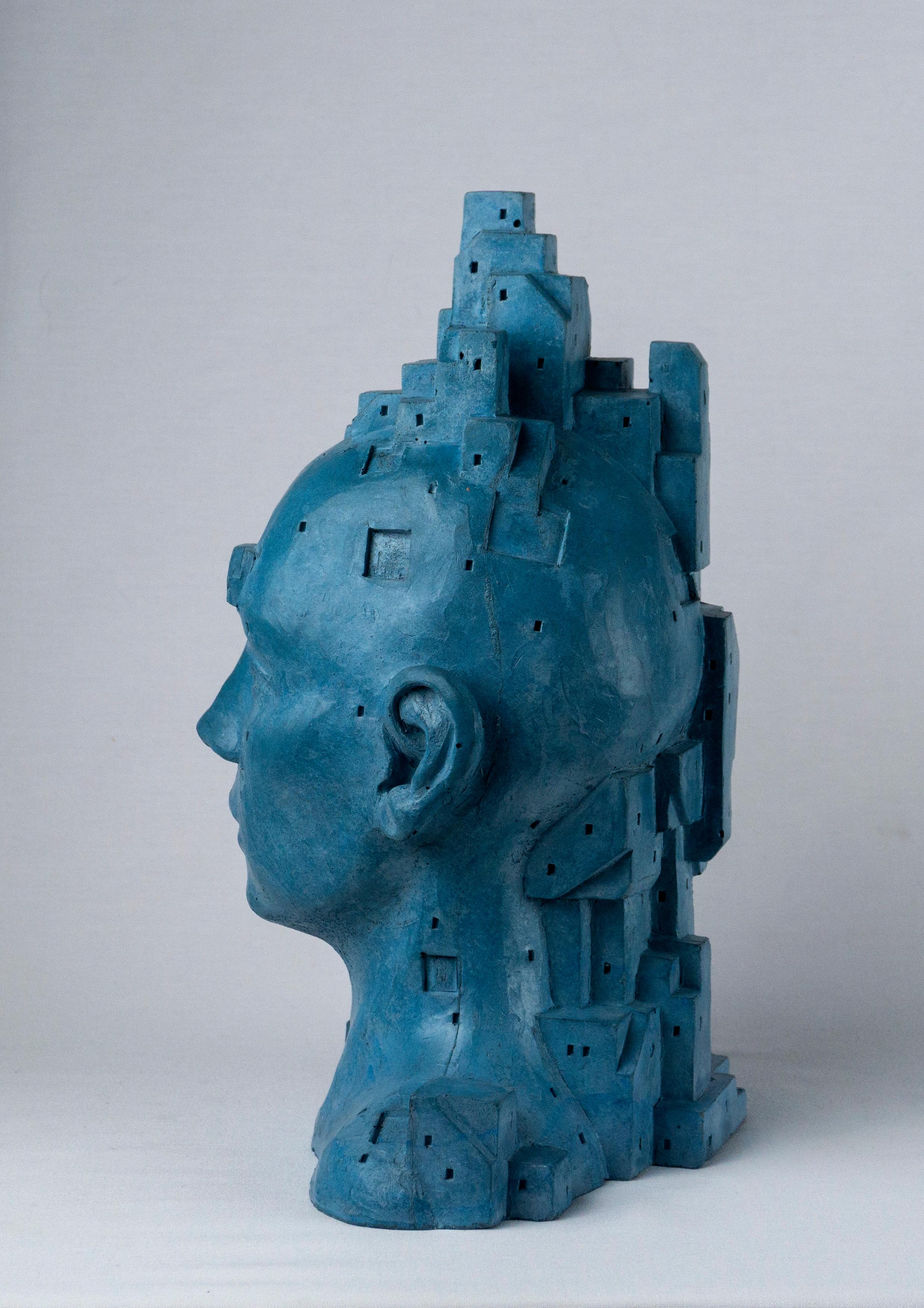 Escultura Femenina Única de Cemento Arquitectónico - 