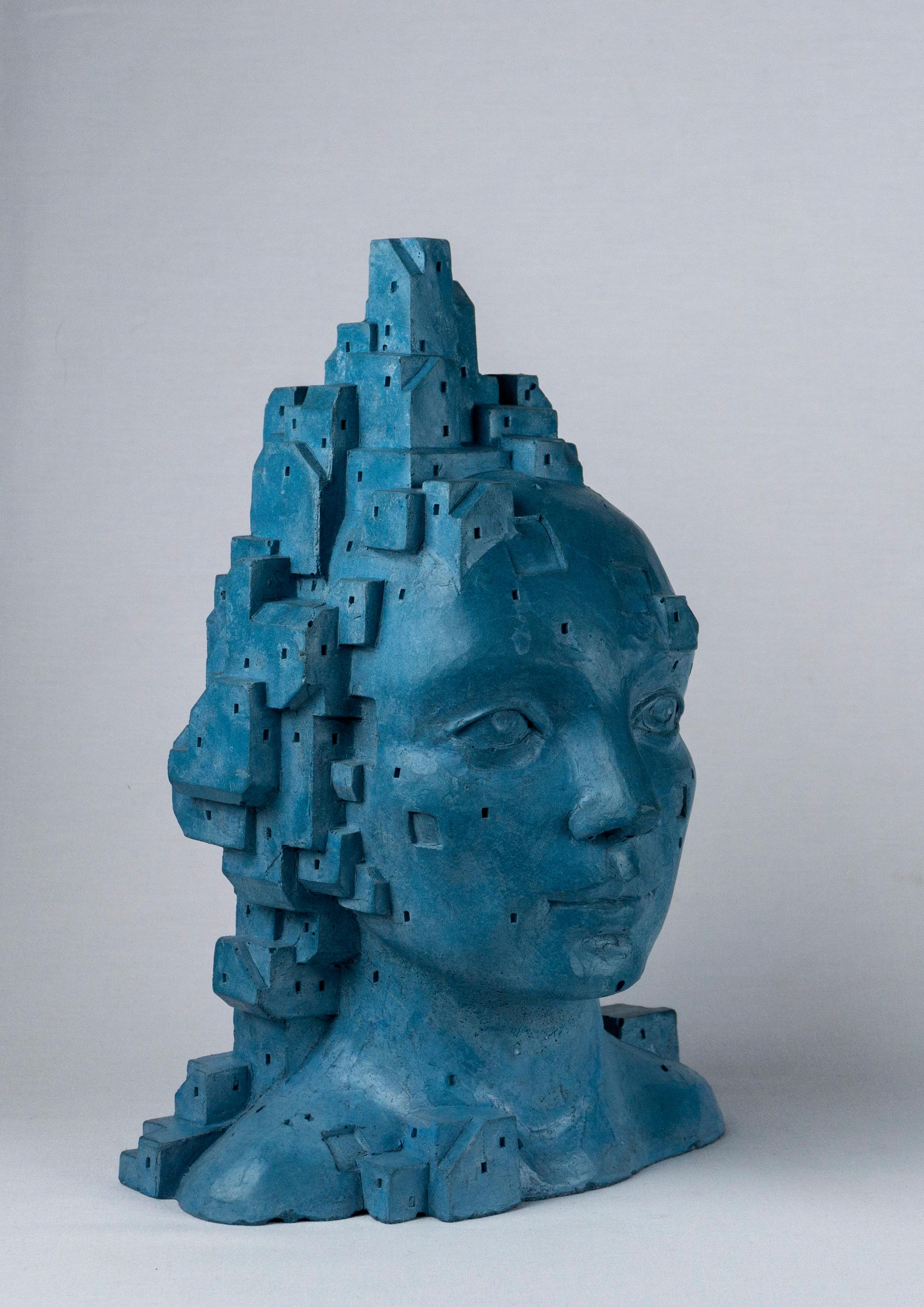Escultura Femenina Única de Cemento Arquitectónico - 