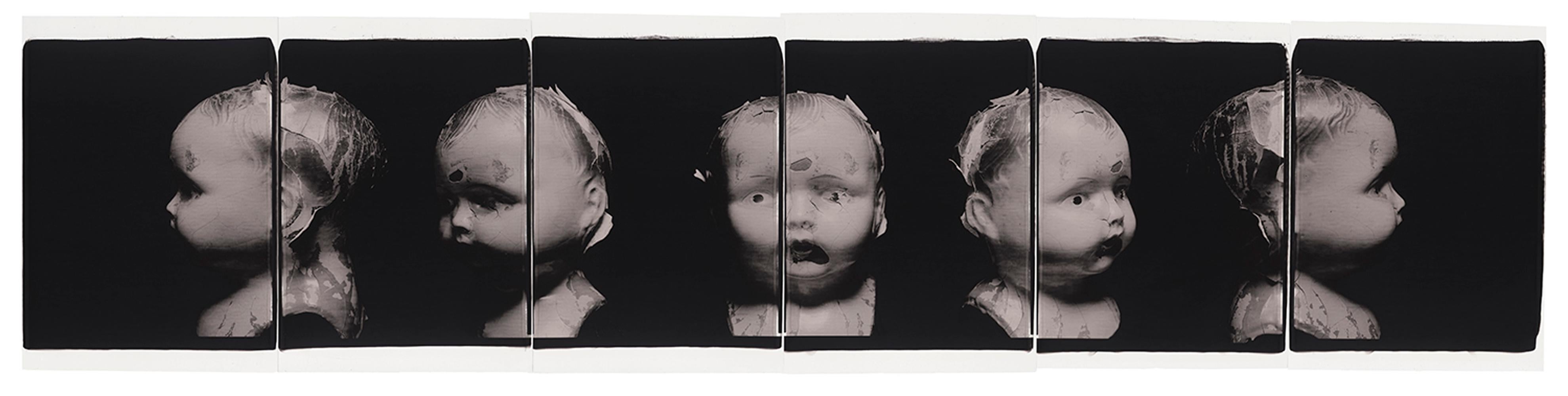 Jose Picayo Black and White Photograph - "Rotating Head", New York, NY, 1997
