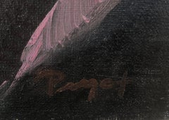 Femme élégante huile sur toile peinture portrait