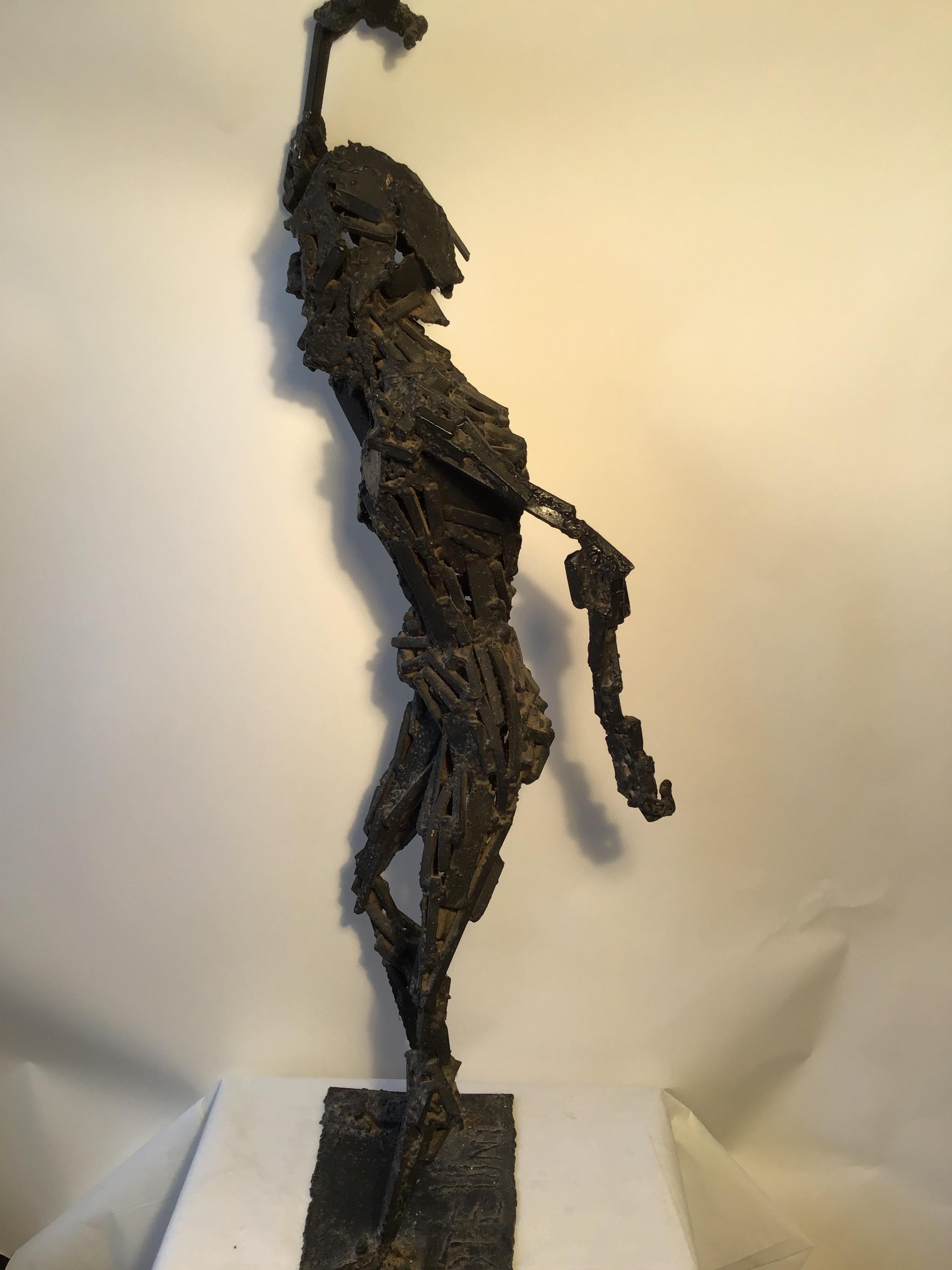 Jose Ramon Rotellini Large Iron Sculpture of a Man 1