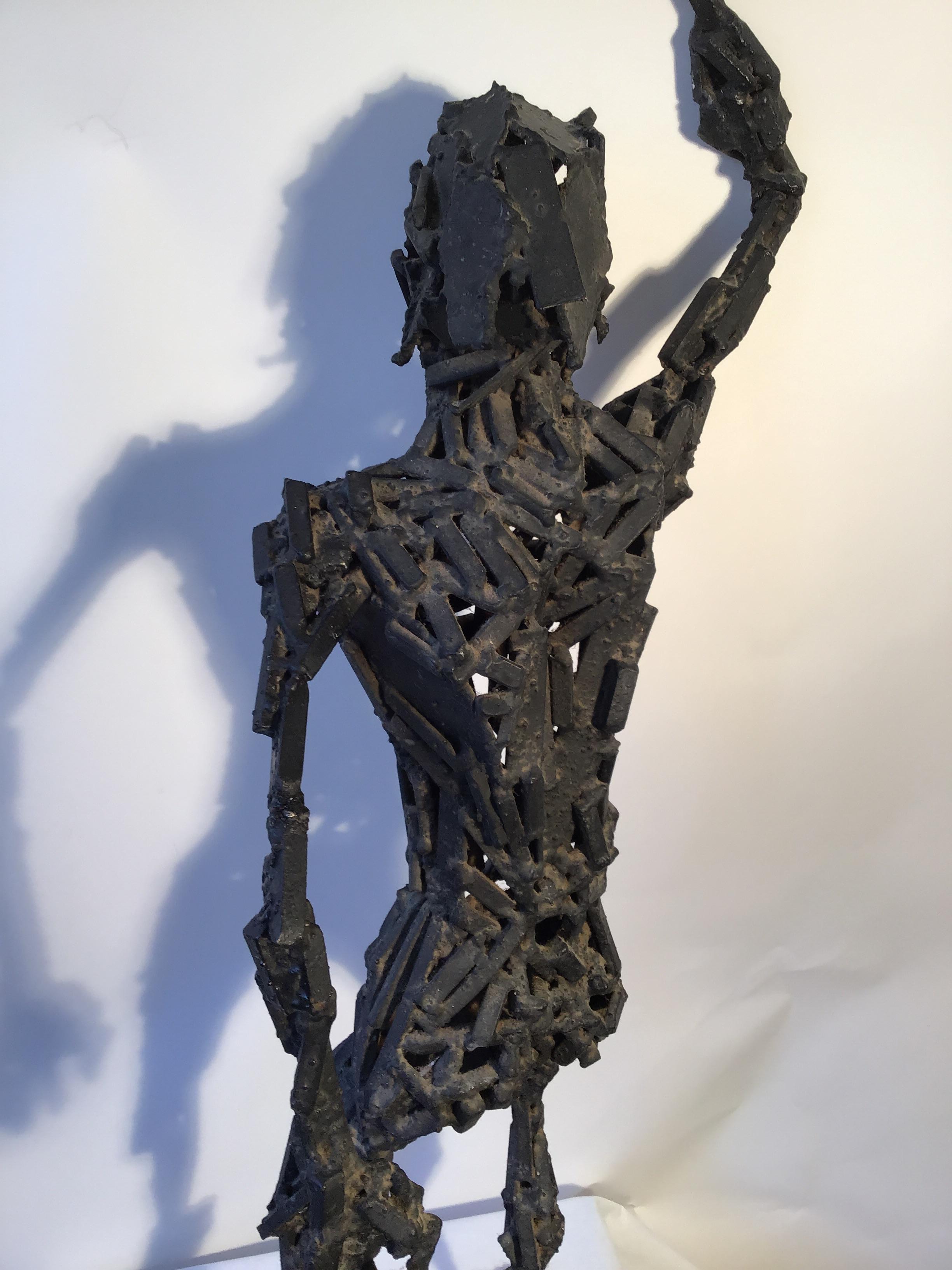Jose Ramon Rotellini Large Iron Sculpture of a Man 2