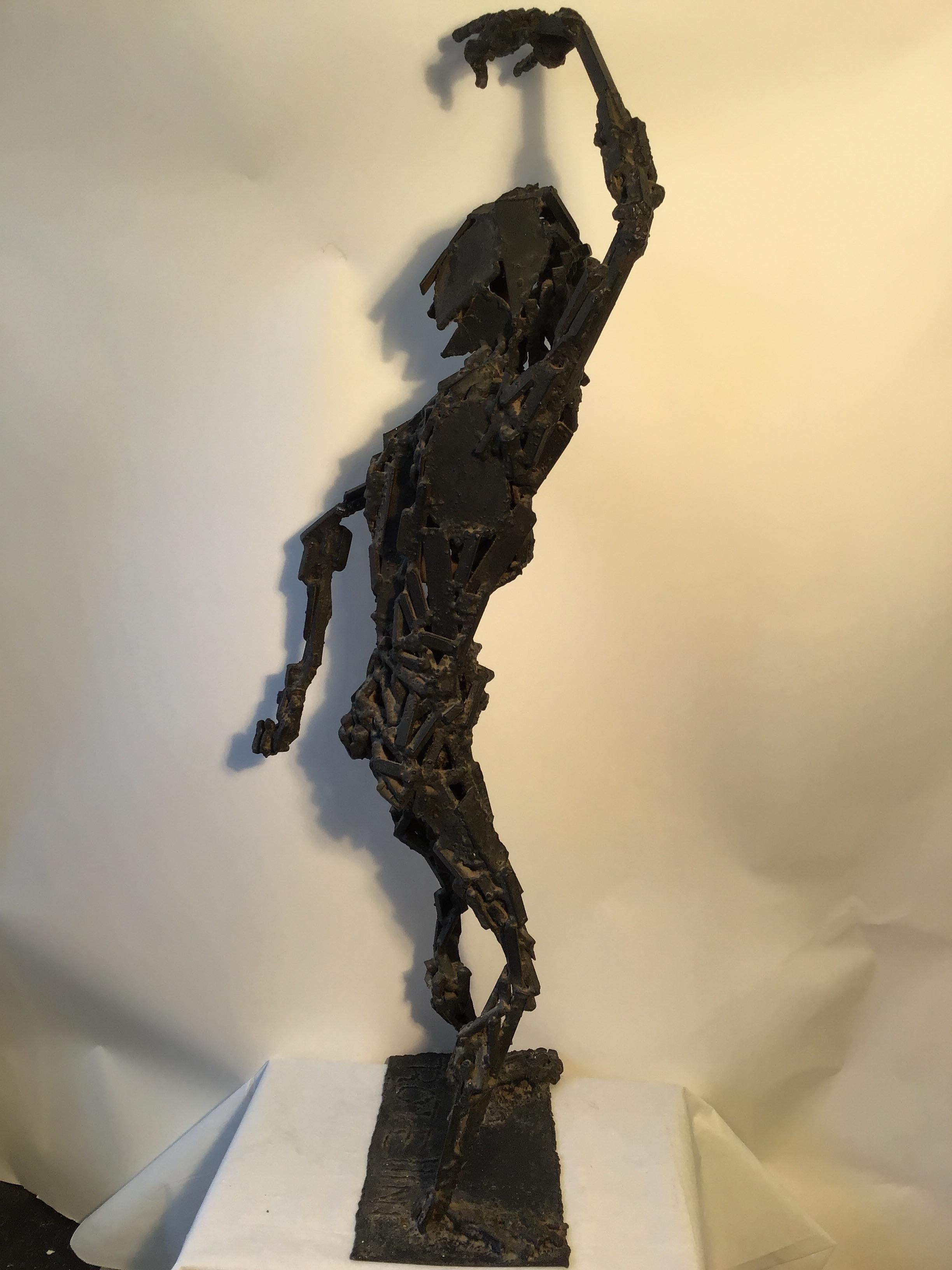 Jose Ramon Rotellini Large Iron Sculpture of a Man 3