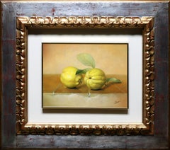 Vintage Still Life Of Pears On Tile
