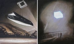 Dittico,  dalla serie The Movies.  Pittura astratta